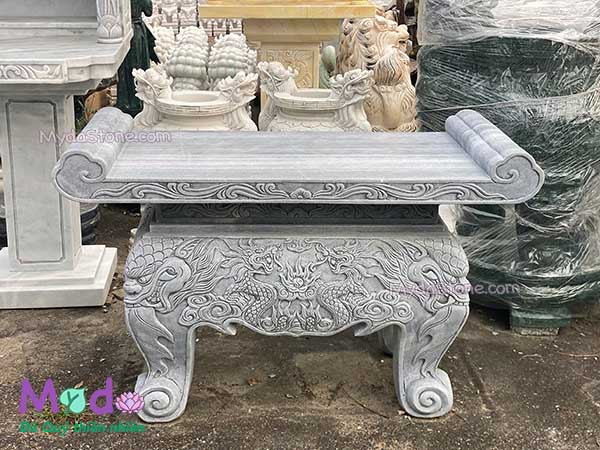 Bàn Thờ Thiên ngoài trời đá Cẩm Thạch Xám