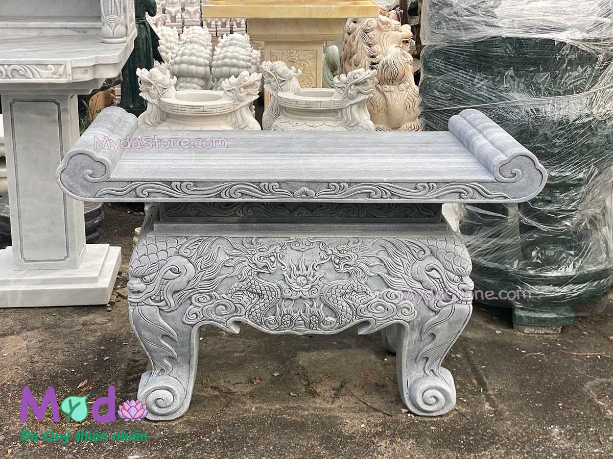 Bàn Thờ Thiên ngoài trời đá Cẩm Thạch Xám