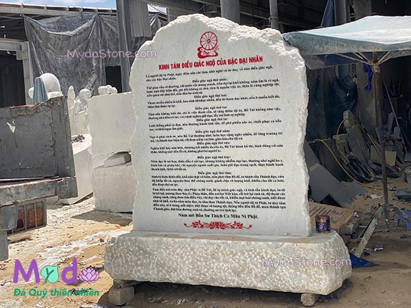 Bảng Hiệu đá Cẩm Thạch Trắng