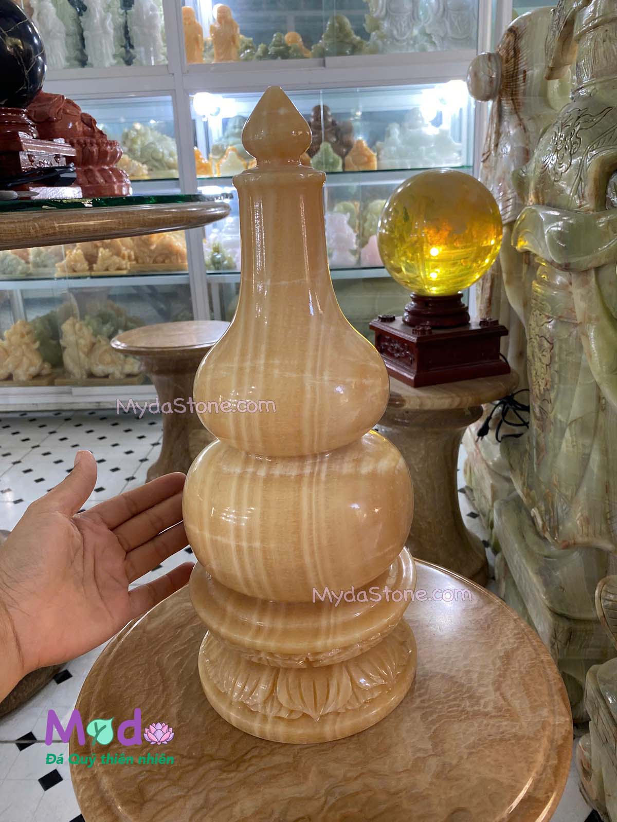 Bình Hồ Lô đá Ngọc Hoàng Long