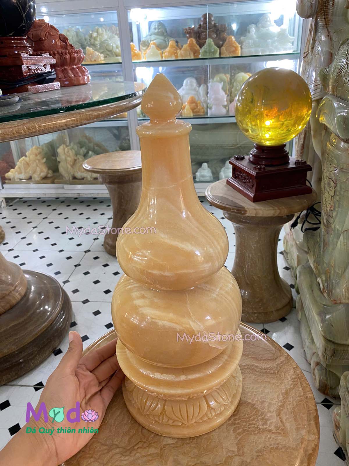 Bình Hồ Lô đá Ngọc Hoàng Long