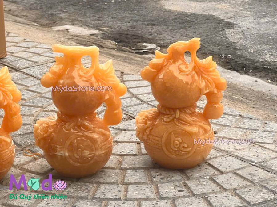 Bình Hồ Lô đá Ngọc Hoàng Long