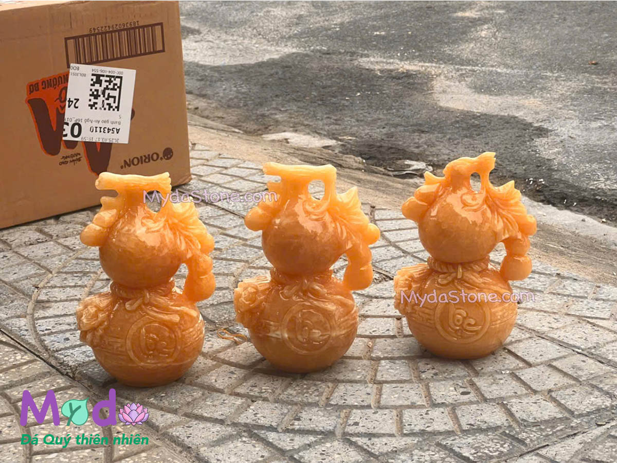 Bình Hồ Lô đá Ngọc Hoàng Long