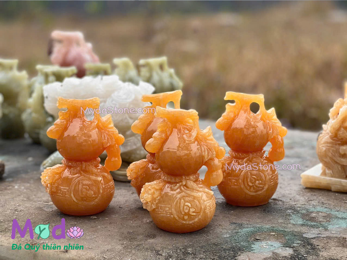 Bình Hồ Lô đá Ngọc Hoàng Long