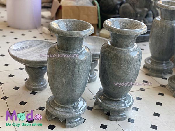 Bình Hoa đá Cẩm Thạch Xám