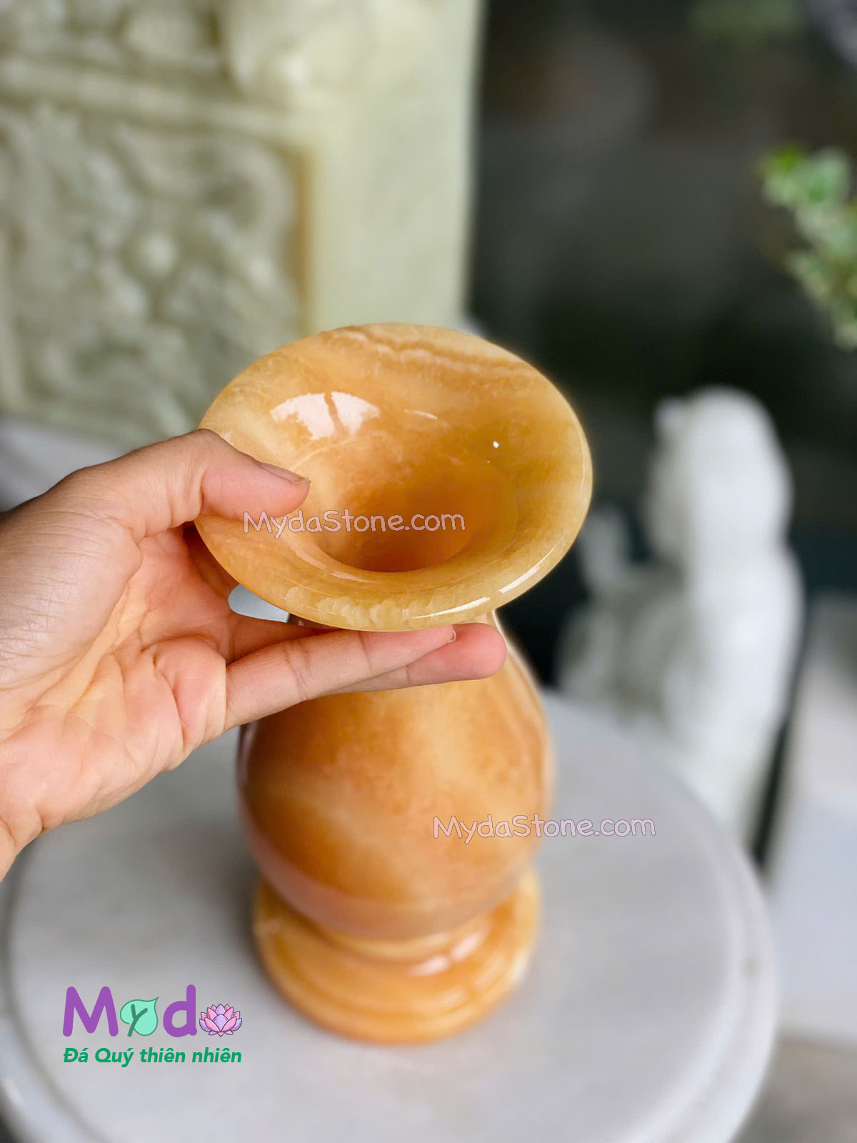 Bình Hoa đá Ngọc Hoàng Long