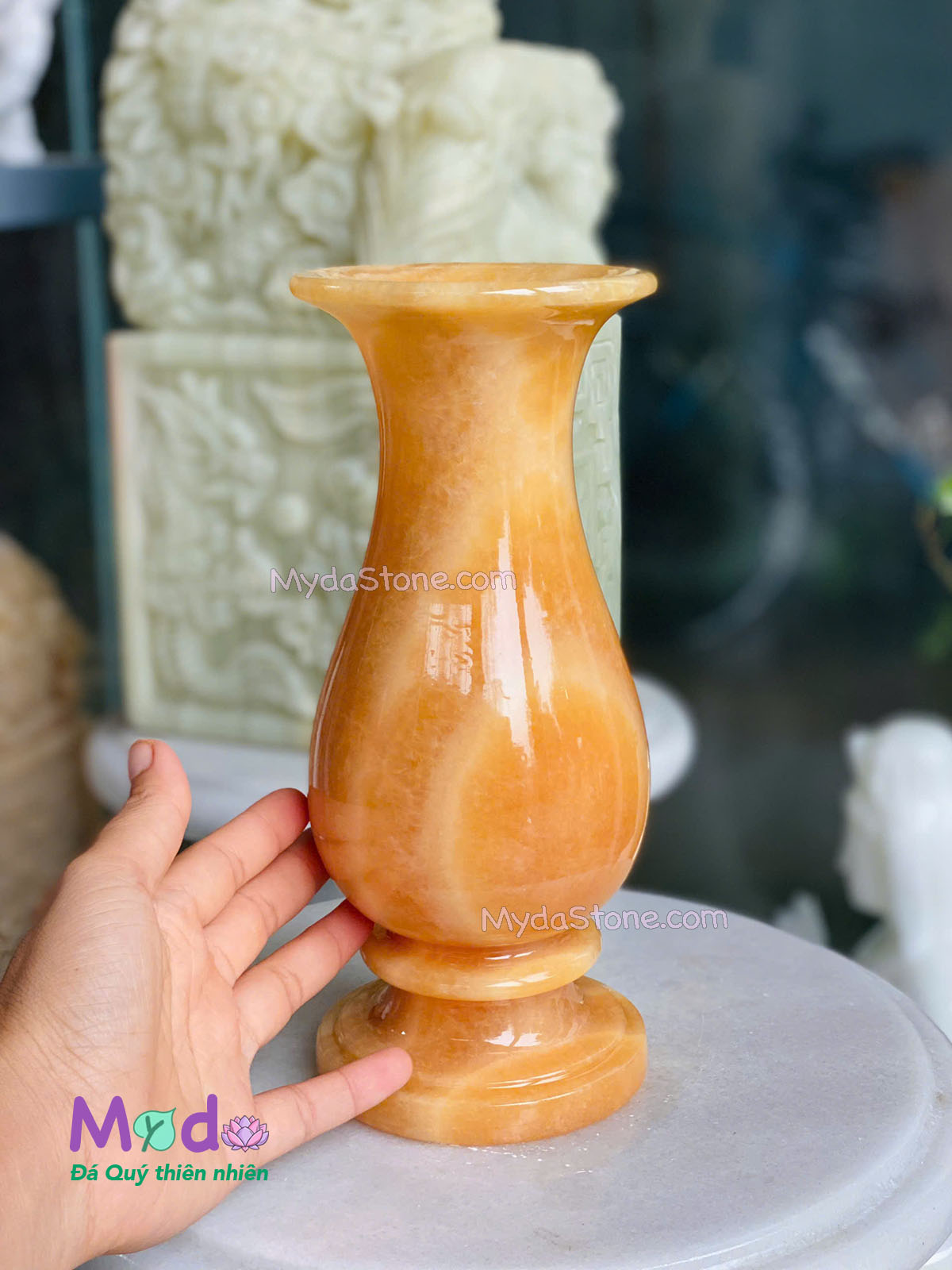 Bình Hoa đá Ngọc Hoàng Long