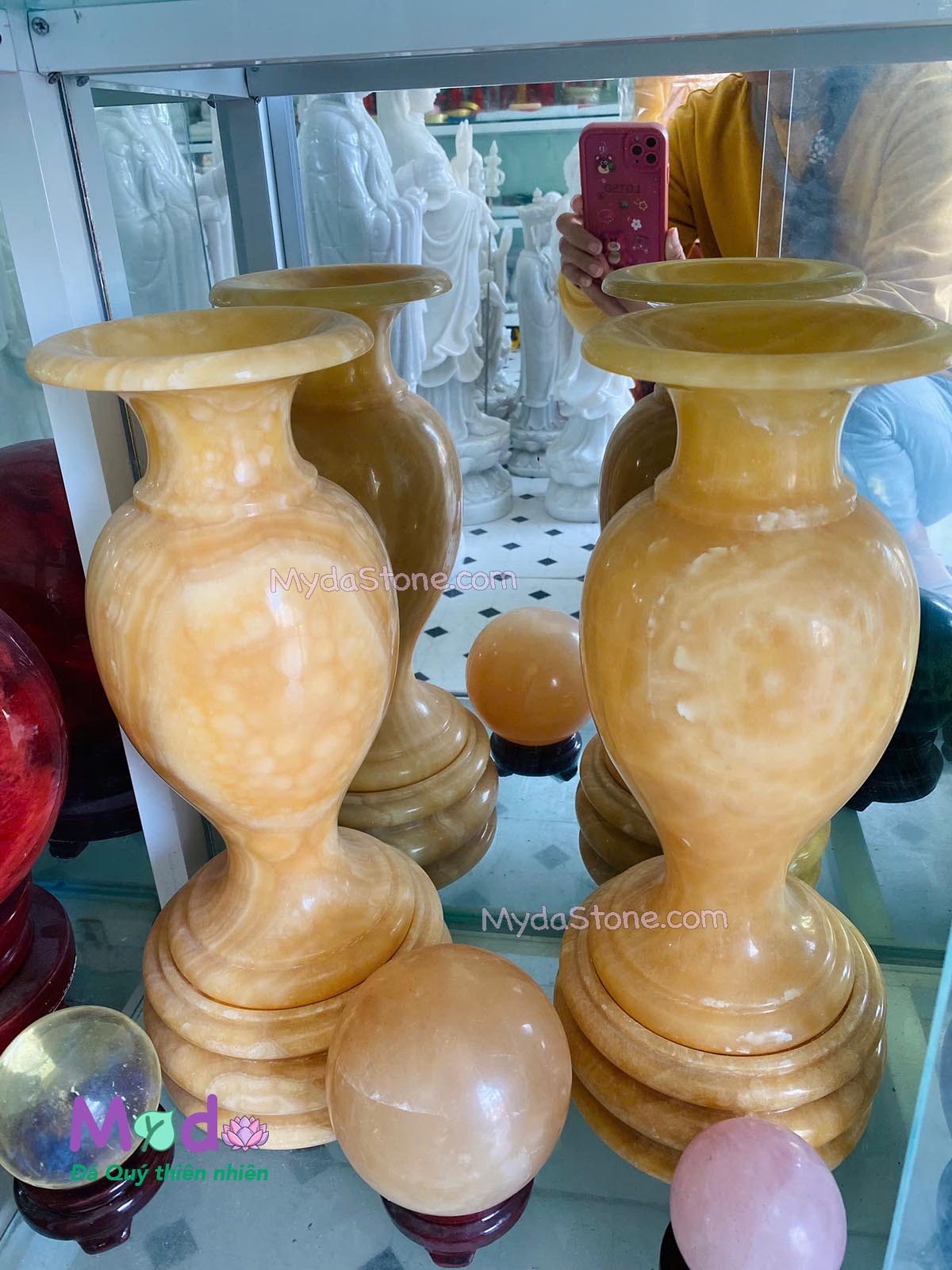 Bình Hoa đá Ngọc Hoàng Long