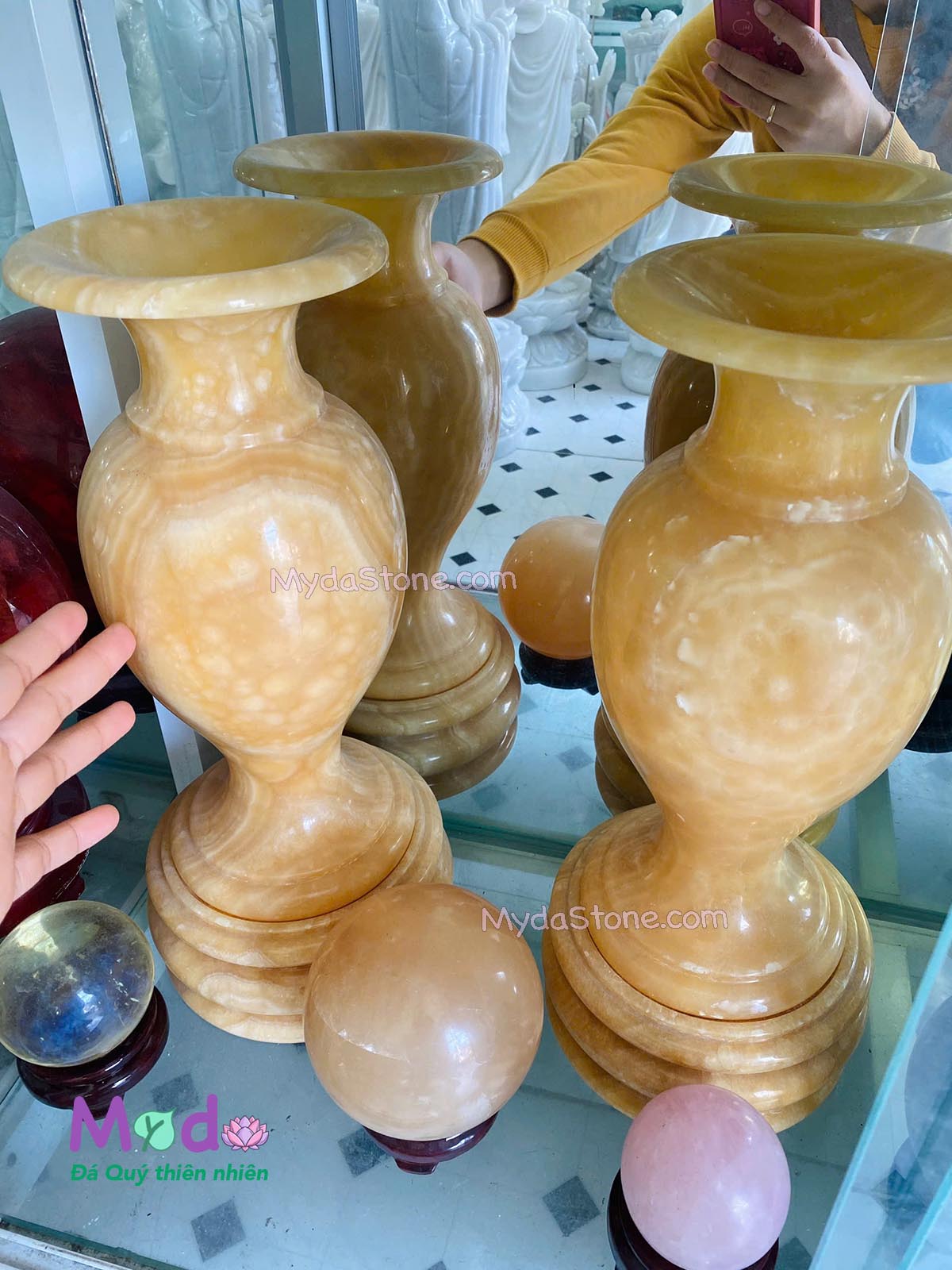 Bình Hoa đá Ngọc Hoàng Long