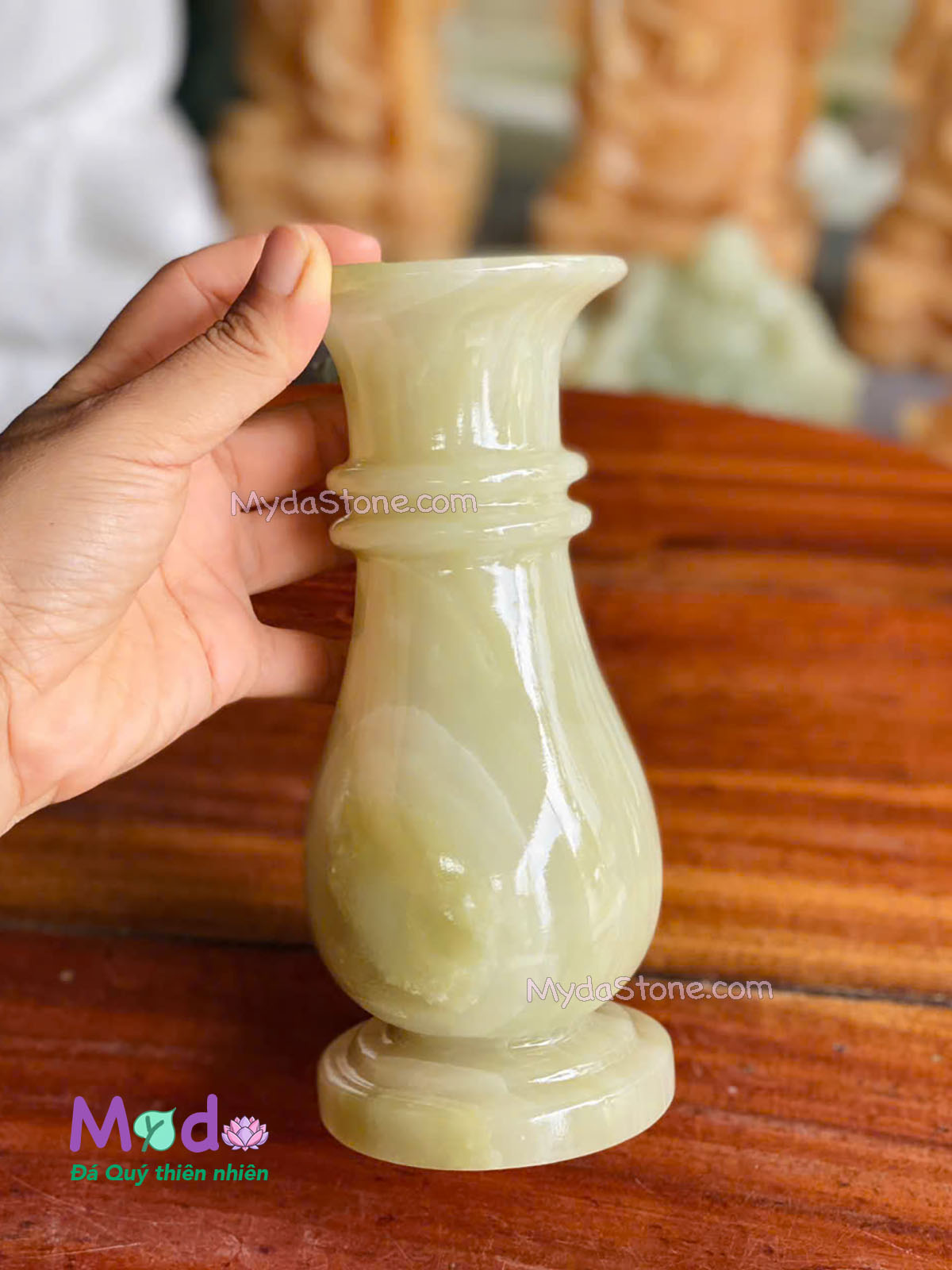 Bình Hoa đá Ngọc Xanh Pakistan