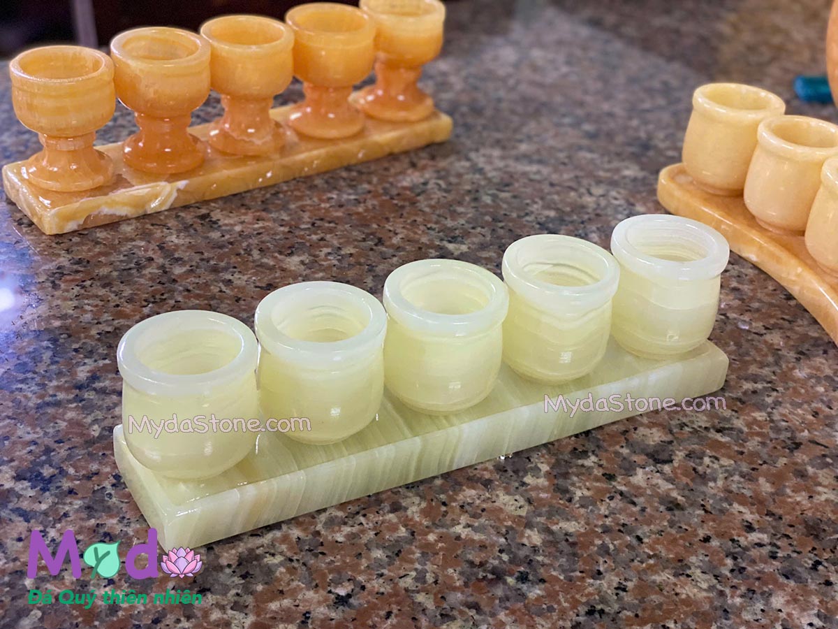 Bộ 5 Ly Nước đá Ngọc Xanh Pakistan