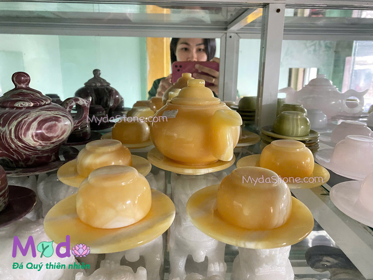 Bộ Ấm Trà đá Ngọc Hoàng Long