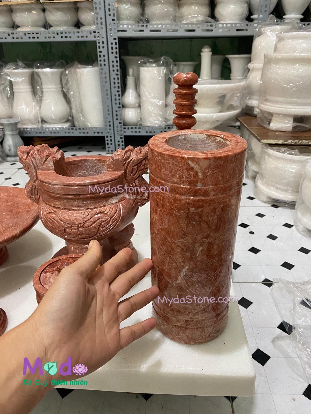 Bộ Đồ Thờ đá Đỏ Thanh Hoá