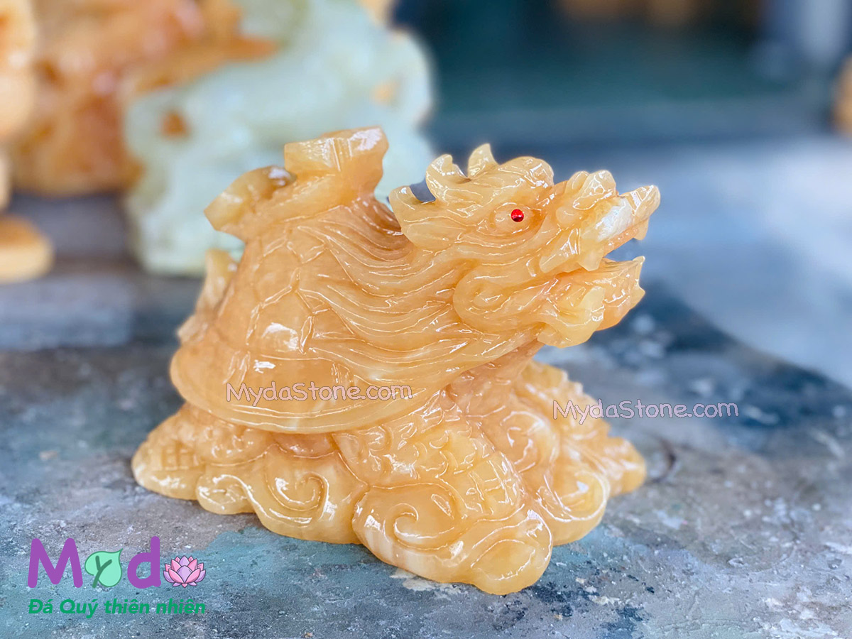 Tượng Long Quy hoá rồng đá Ngọc Hoàng Long