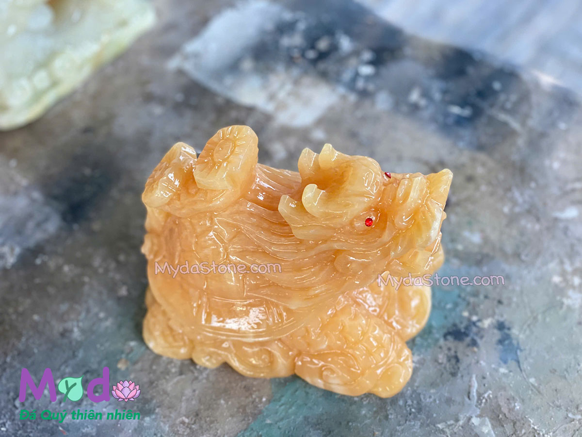 Tượng Long Quy hoá rồng đá Ngọc Hoàng Long