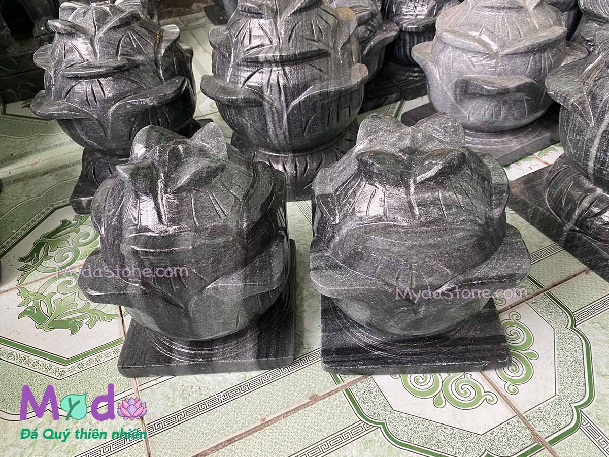 Búp Sen đá Cẩm Thạch Đen