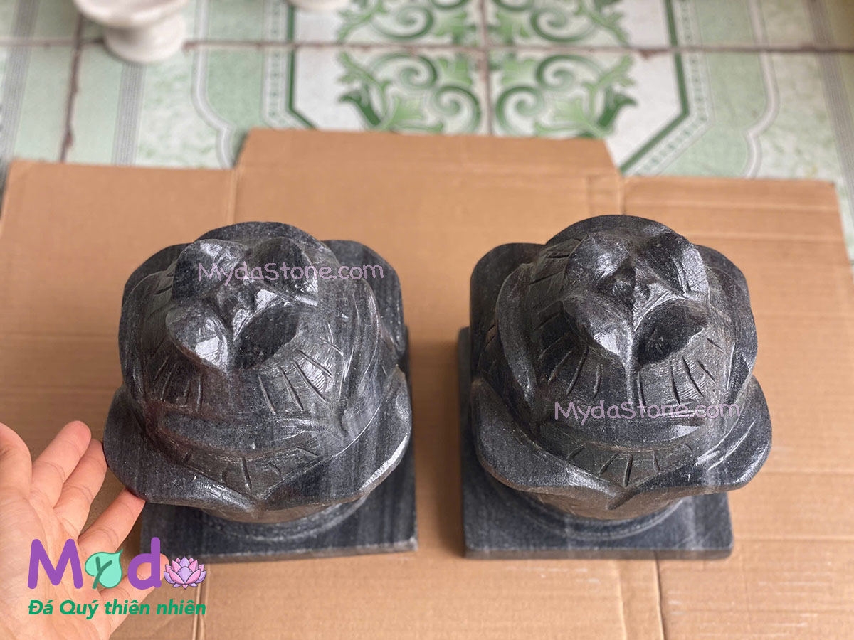 Búp Sen đá Cẩm Thạch Đen