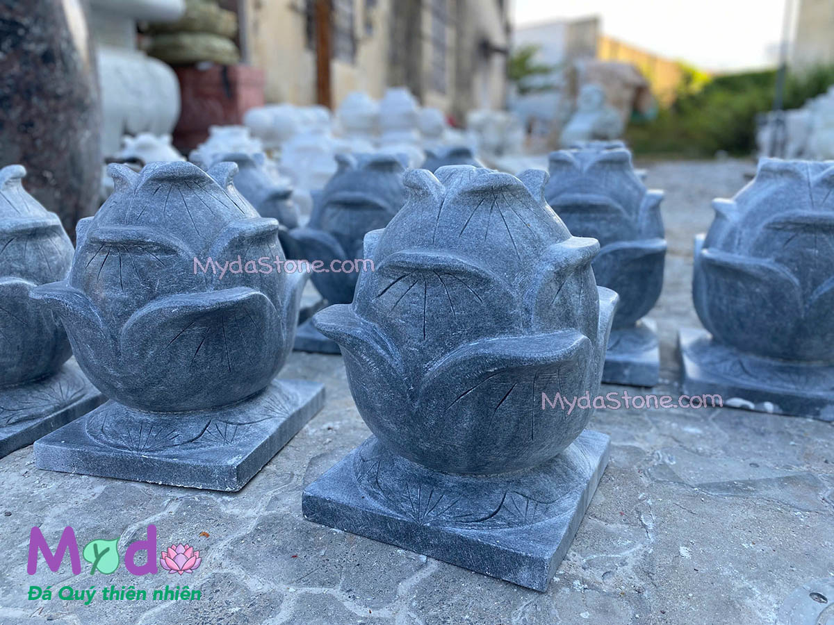 Búp Sen đá Cẩm Thạch Đen
