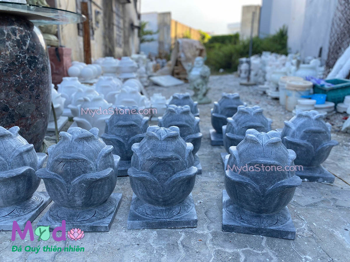 Búp Sen đá Cẩm Thạch Đen