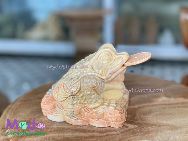 Cóc Thiềm Thừ đá Cà Rốt Vàng