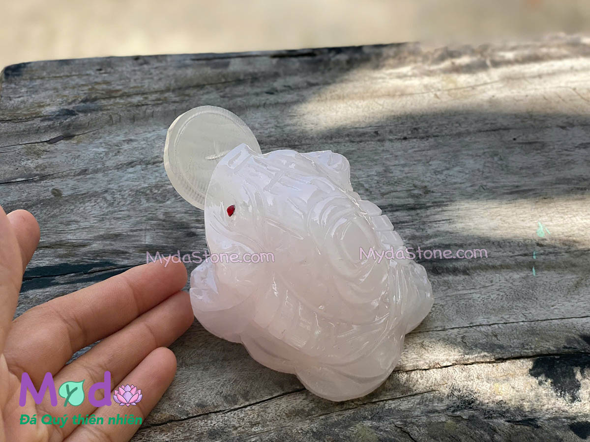 Cóc Thiềm Thừ đá Ngọc Hồng