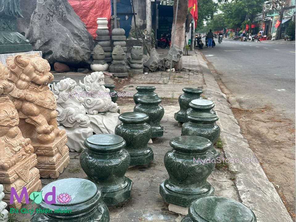 Đá Kê Chân Cột Nhà Gỗ đá Xanh Thanh Hoá