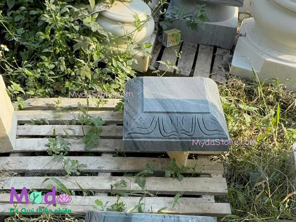 Đá Kê Chân Cột Nhà Gỗ đá Cẩm Thạch Đen