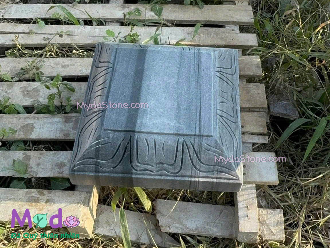Đá Kê Chân Cột Nhà Gỗ đá Cẩm Thạch Đen