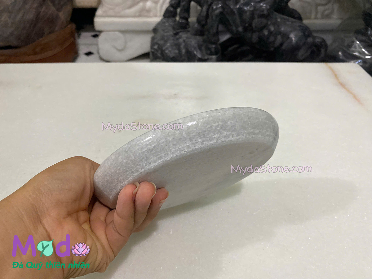 Đĩa đựng Trầu Cau đá Cẩm Thạch Xám