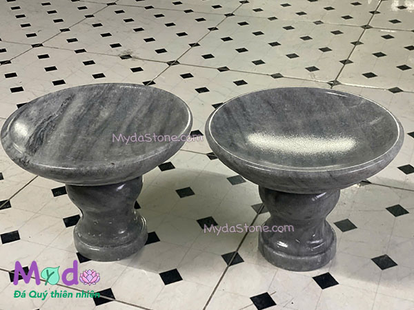 Đĩa Trái Cây đá Cẩm Thạch Xám