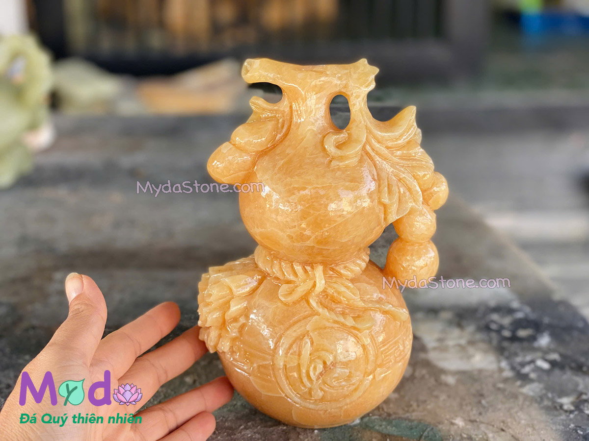 Bình Hồ Lô đá Ngọc Hoàng Long