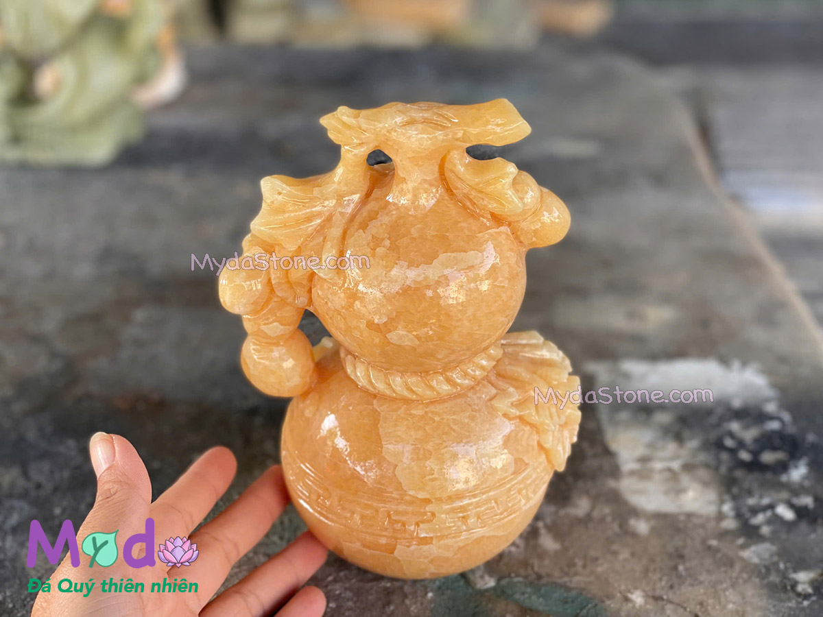 Bình Hồ Lô đá Ngọc Hoàng Long