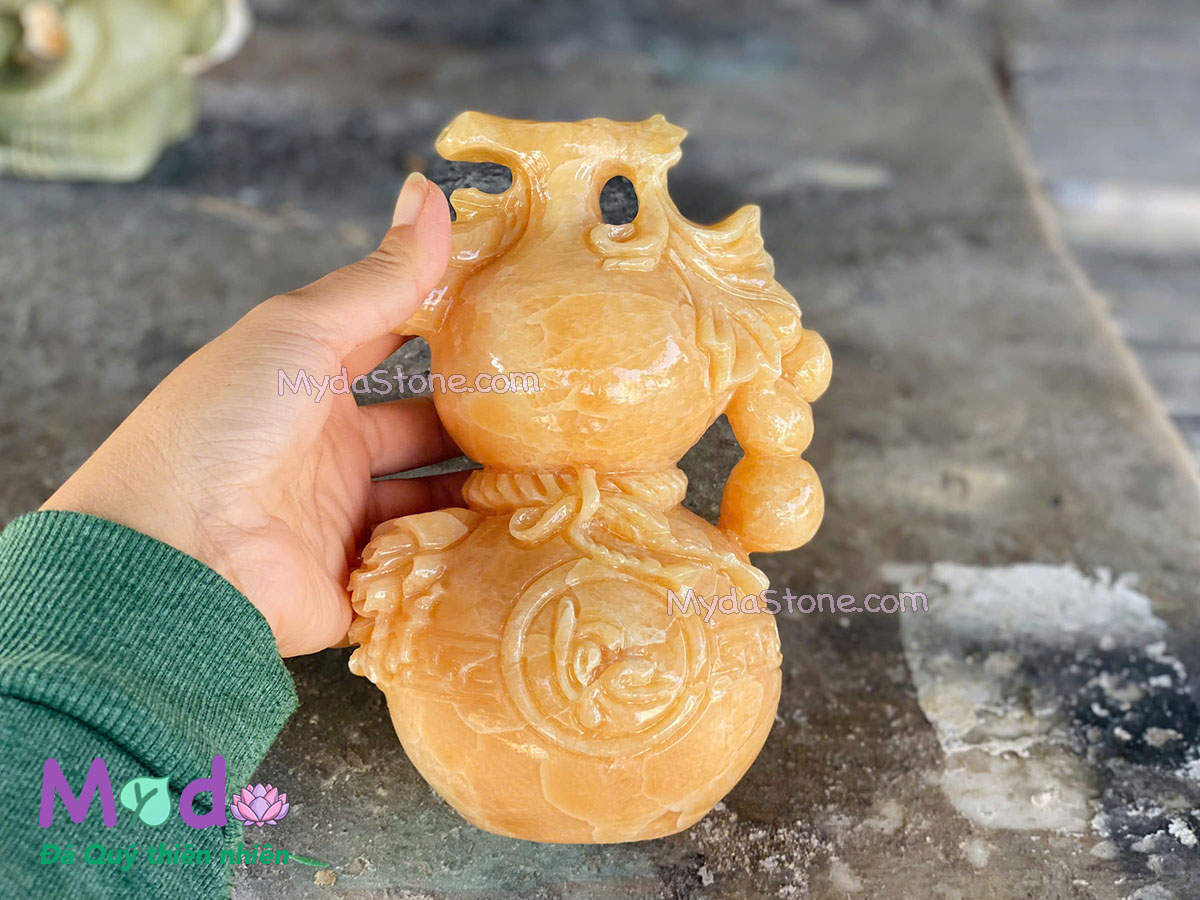 Bình Hồ Lô đá Ngọc Hoàng Long