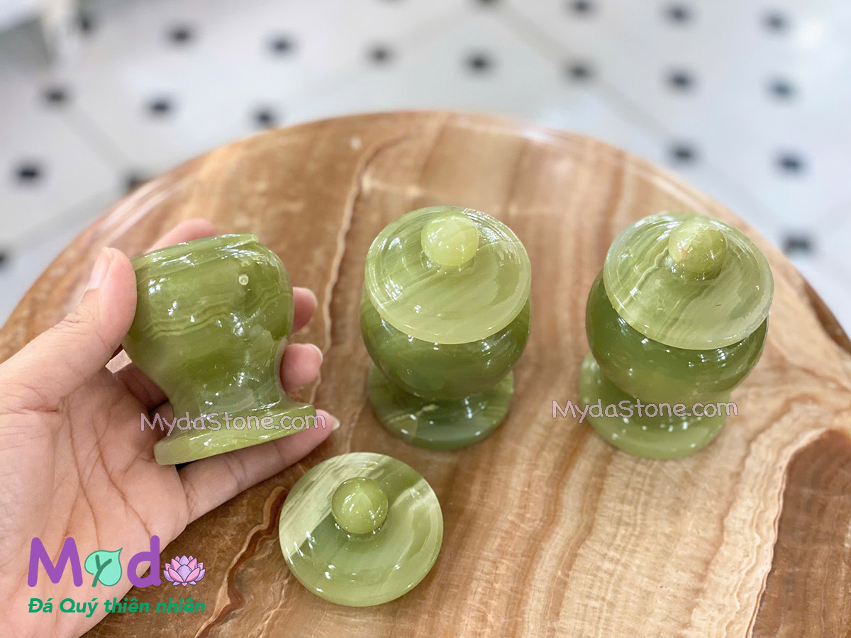 Hũ Gạo Muối đá Ngọc Xanh Pakistan