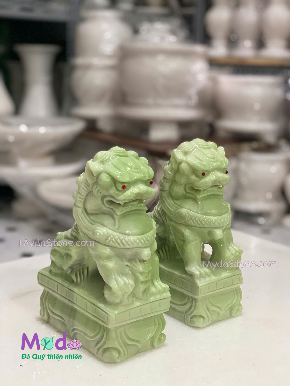 Kỳ Lân đá Cẩm Thạch Xanh