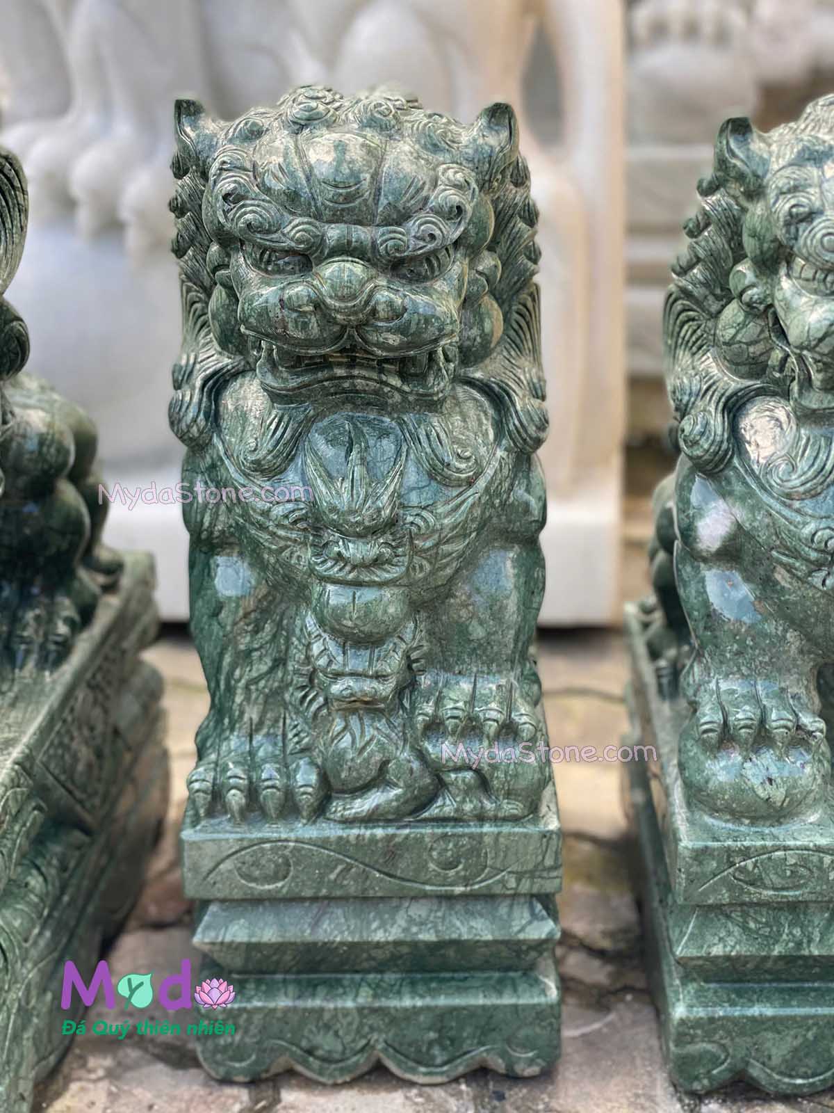 Tượng Kỳ Lân đá Xanh Ấn Độ