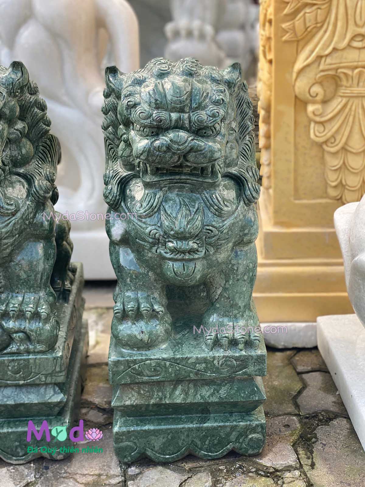 Tượng Kỳ Lân đá Xanh Ấn Độ
