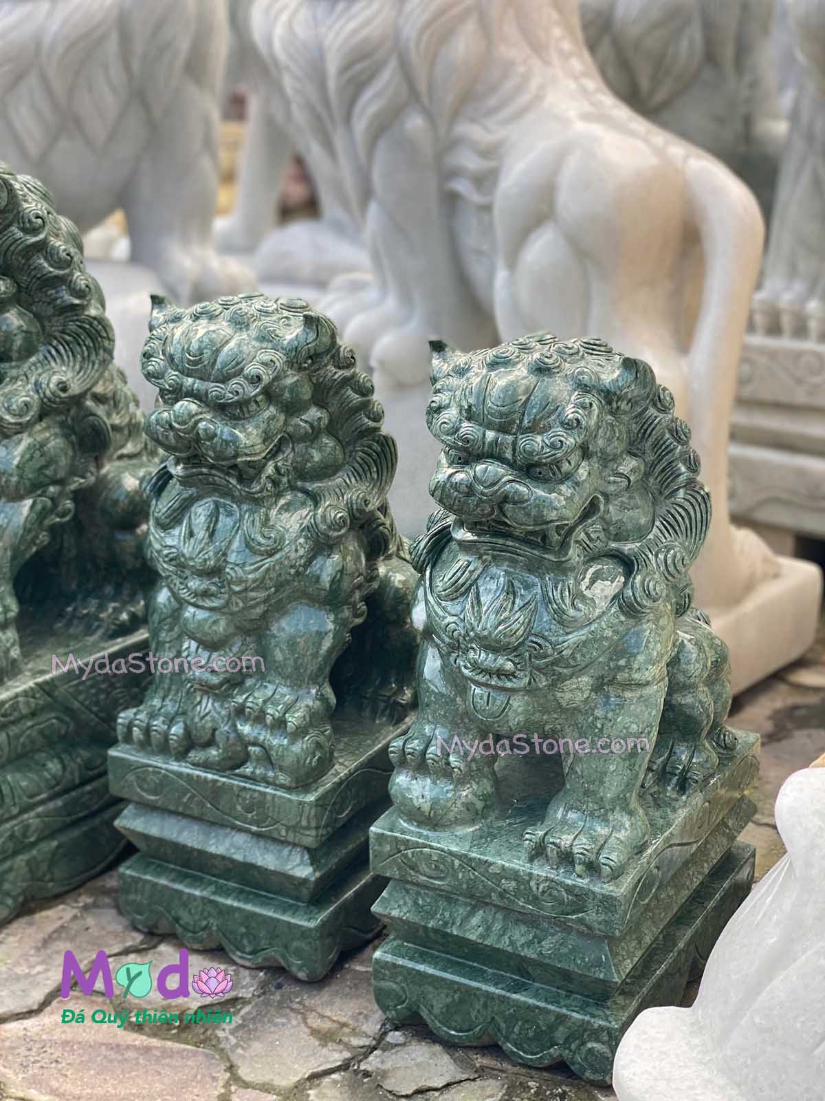 Tượng Kỳ Lân đá Xanh Ấn Độ