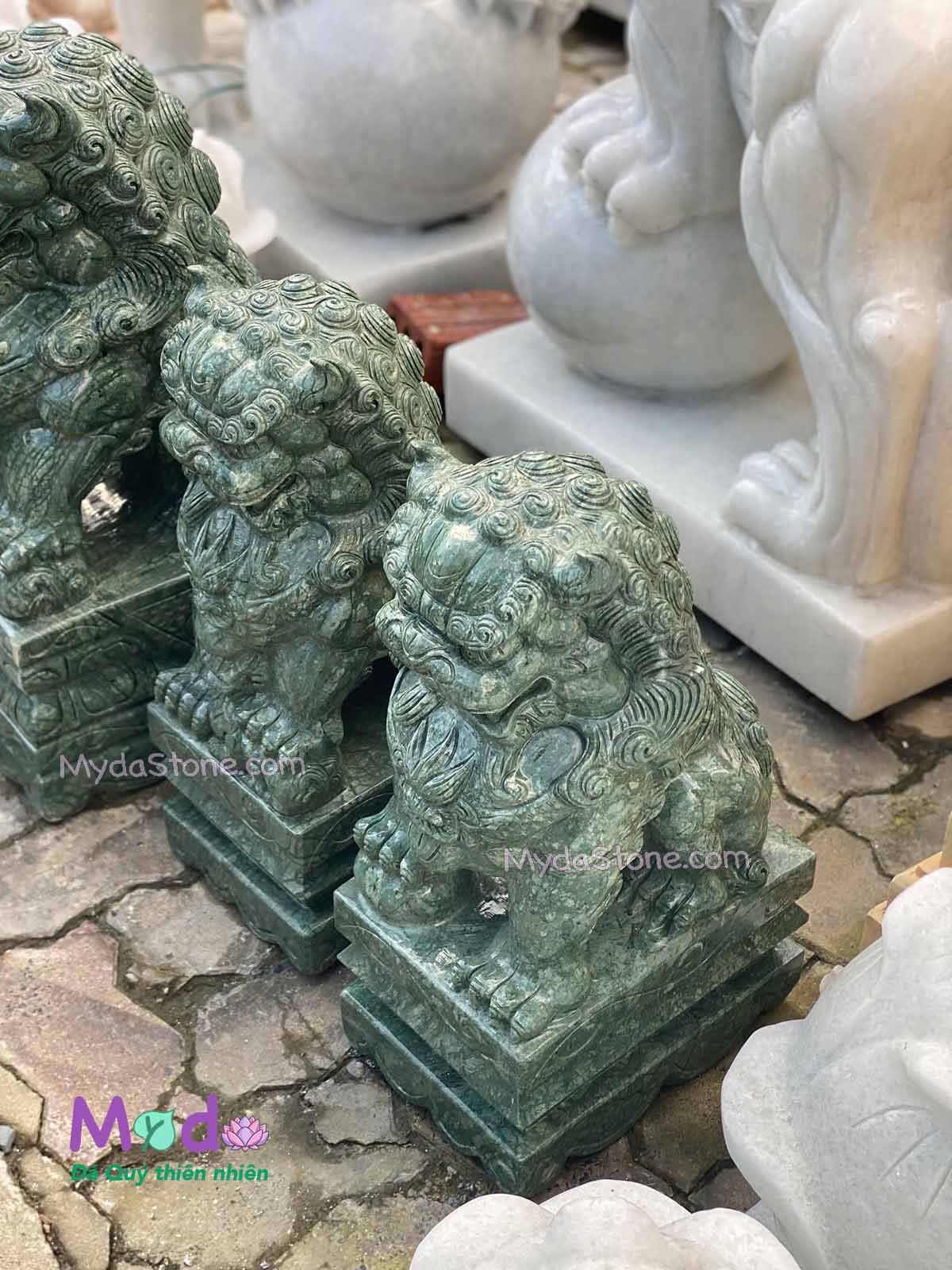 Tượng Kỳ Lân đá Xanh Ấn Độ