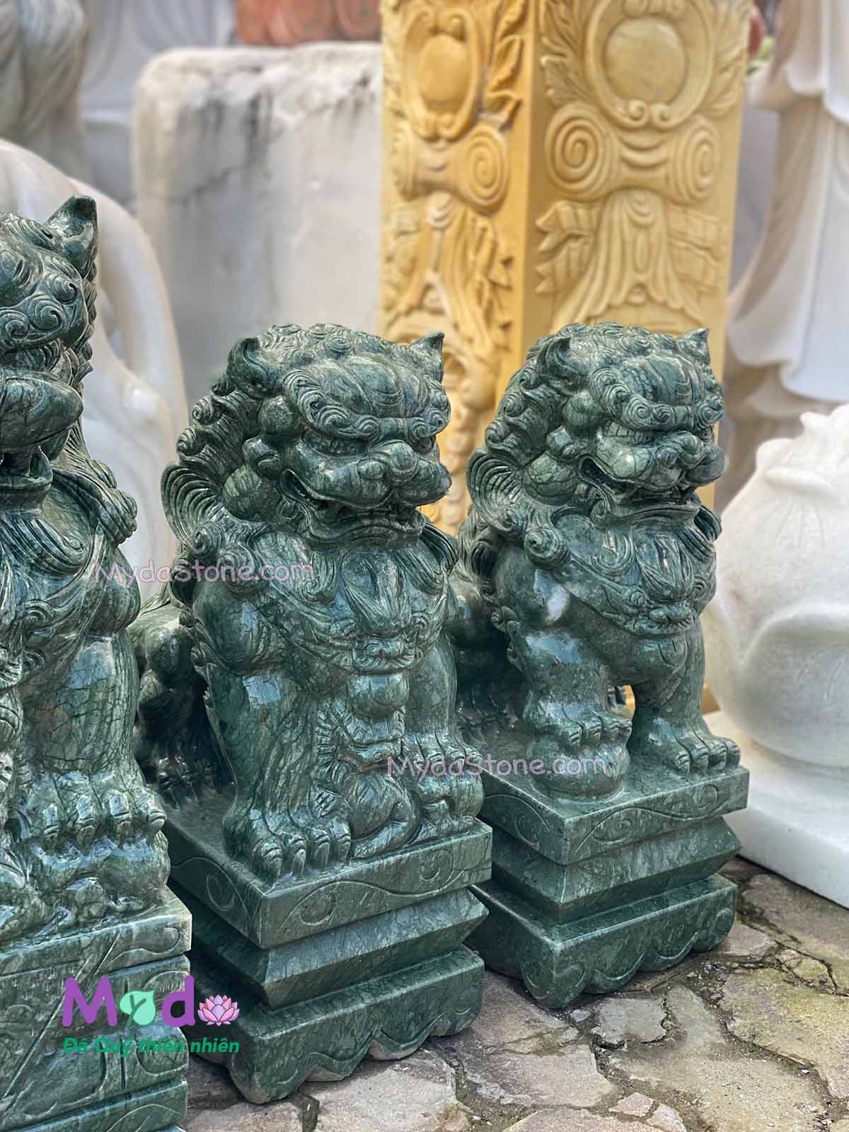 Tượng Kỳ Lân đá Xanh Ấn Độ