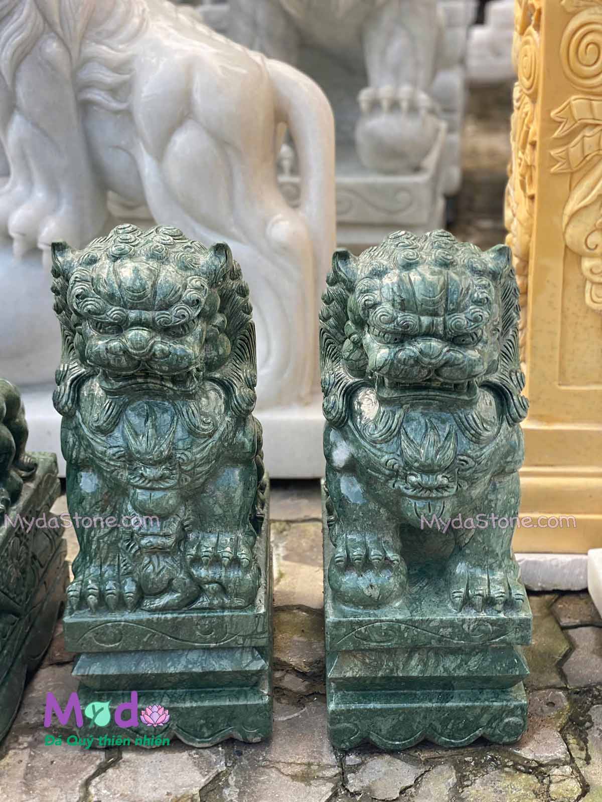 Tượng Kỳ Lân đá Xanh Ấn Độ