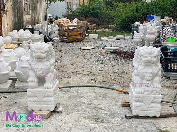 Kỳ Lân đá để Lăng Mộ đá Cẩm Thạch Trắng