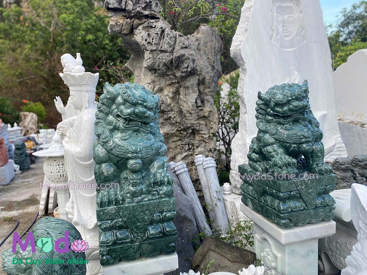 Kỳ Lân đá để Lăng Mộ đá Xanh Ấn Độ