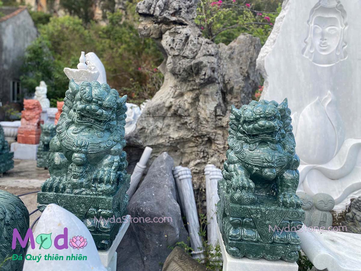 Kỳ Lân đá để Lăng Mộ đá Xanh Ấn Độ