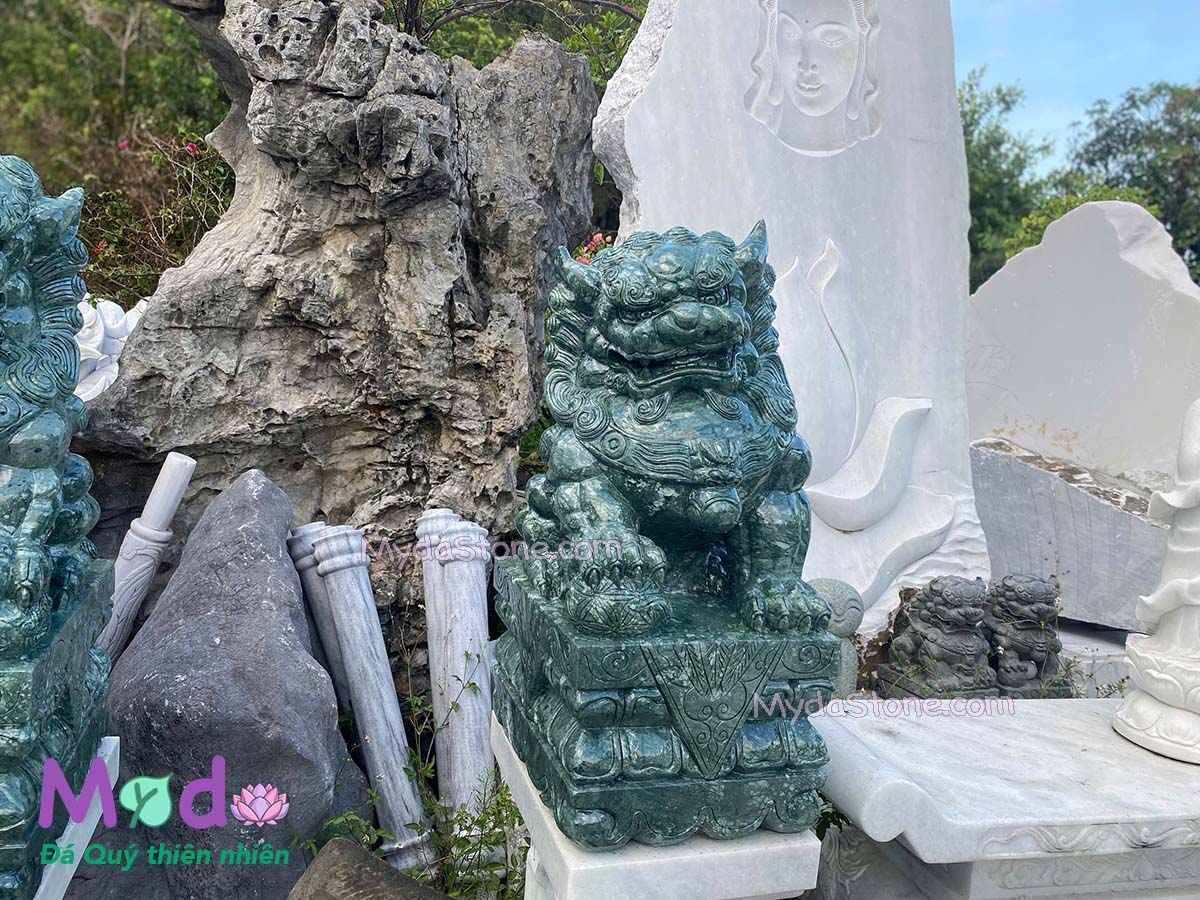 Kỳ Lân đá để Lăng Mộ đá Xanh Ấn Độ