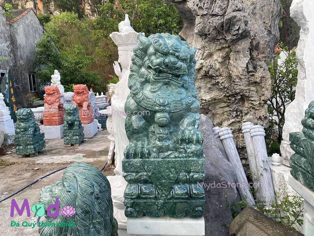 Kỳ Lân đá để Lăng Mộ đá Xanh Ấn Độ