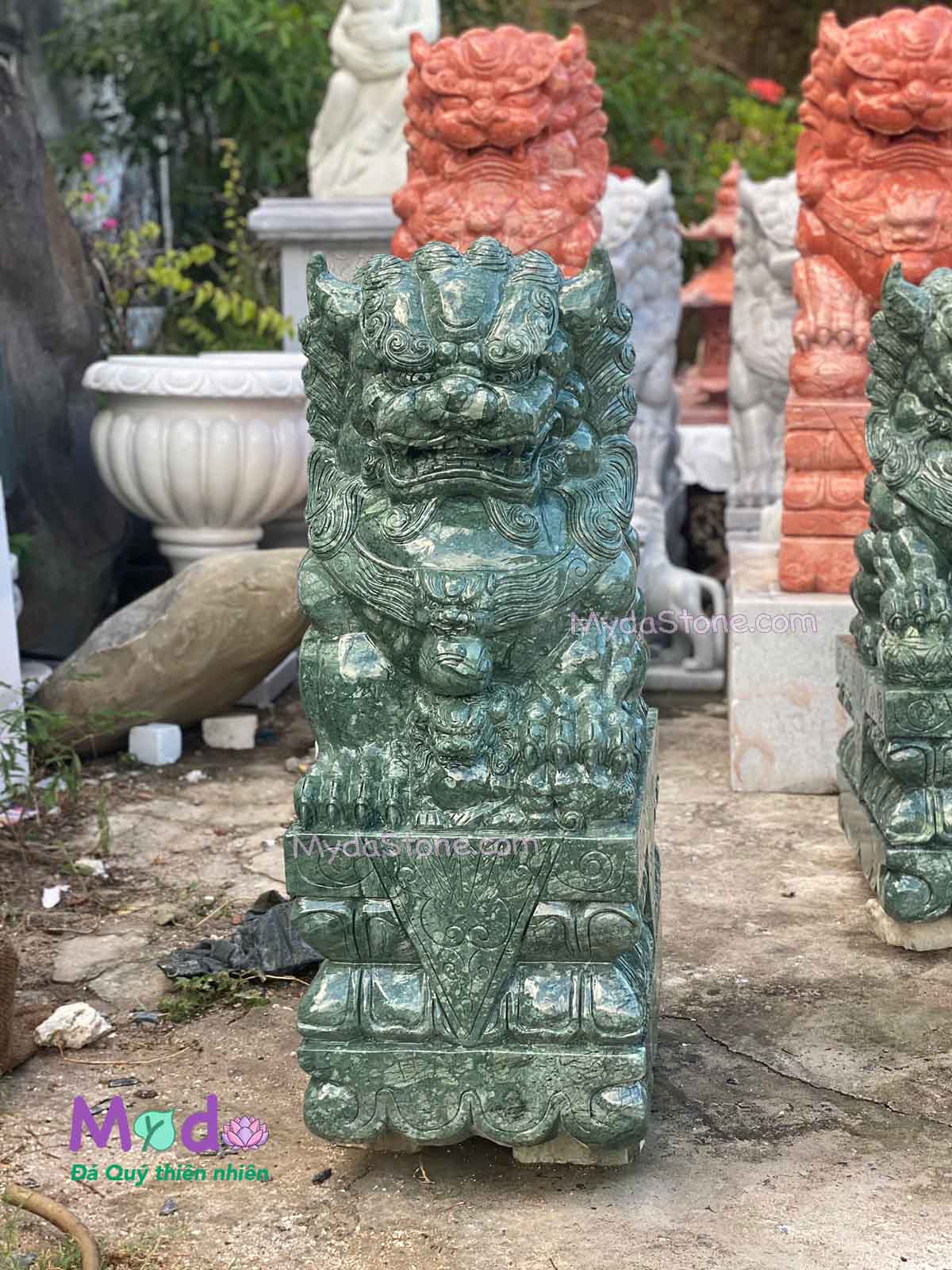 Kỳ Lân đá để Lăng Mộ đá Xanh Ấn Độ
