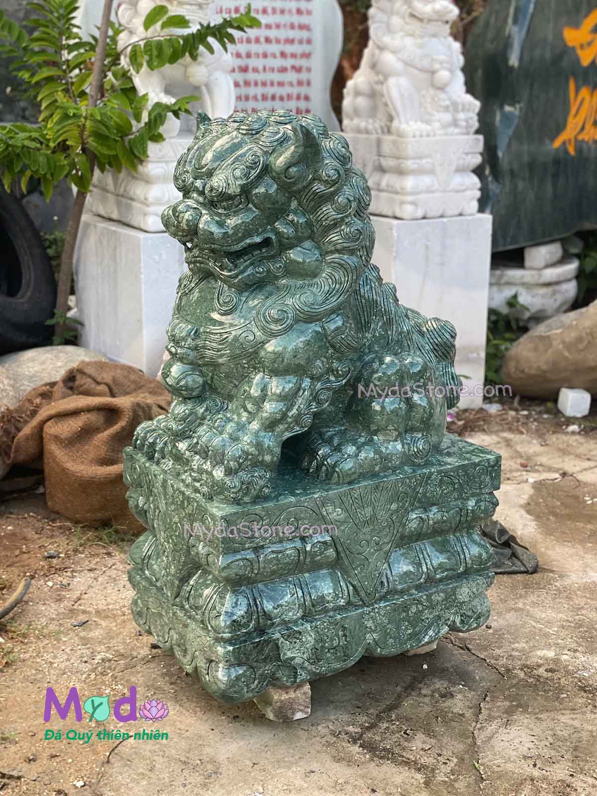 Kỳ Lân đá để Lăng Mộ đá Xanh Ấn Độ