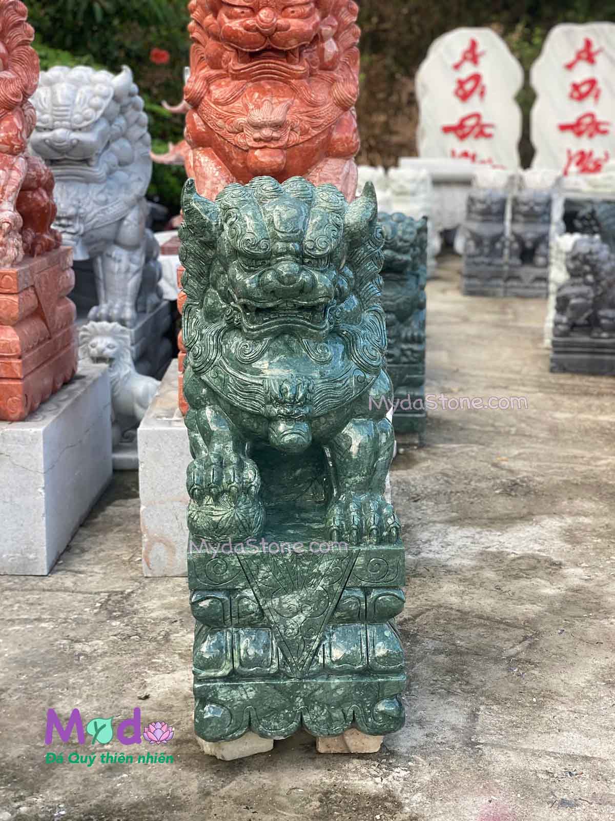 Kỳ Lân đá để Lăng Mộ đá Xanh Ấn Độ