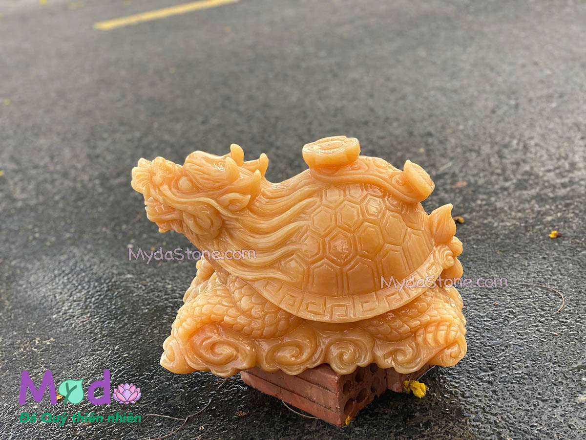 Tượng Long Quy hoá rồng đá Ngọc Hoàng Long